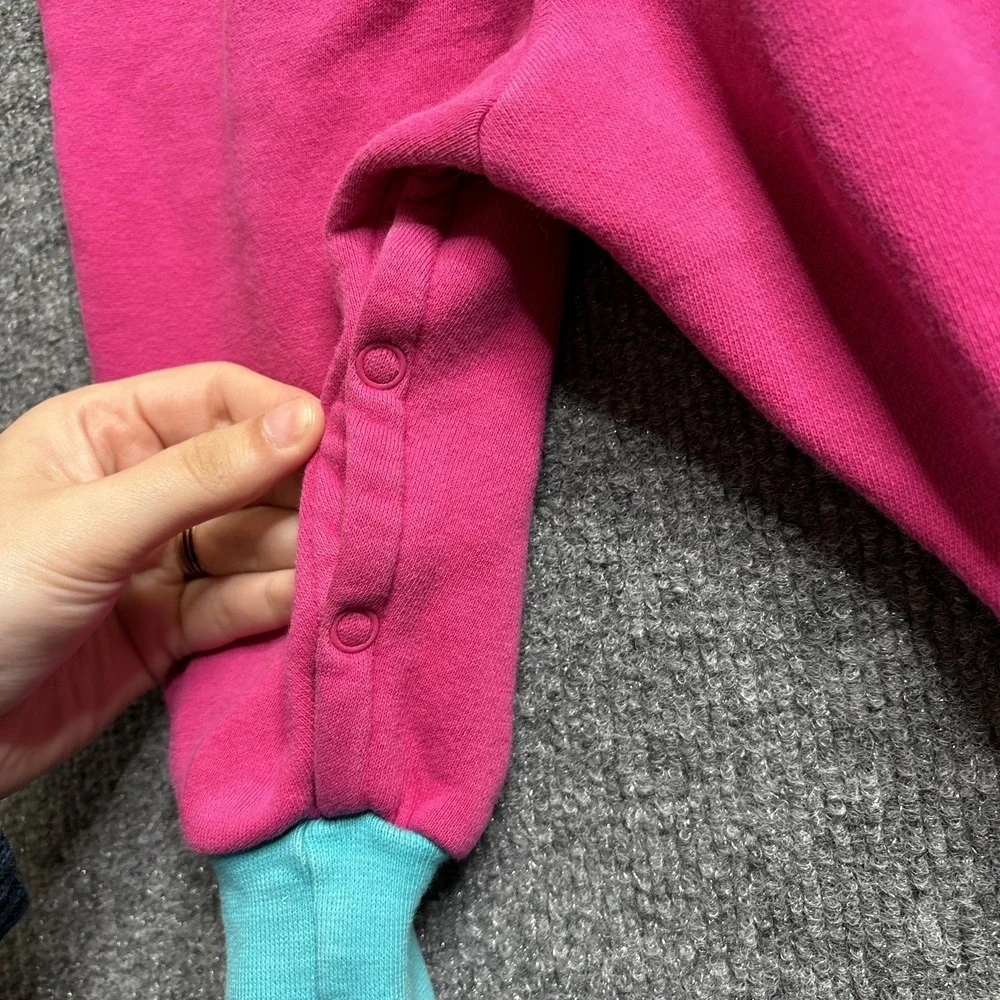 Vintage 90s Gymboree Girl Romper Pink Dots Vest Purple Pink Rainbow Tag Infant
